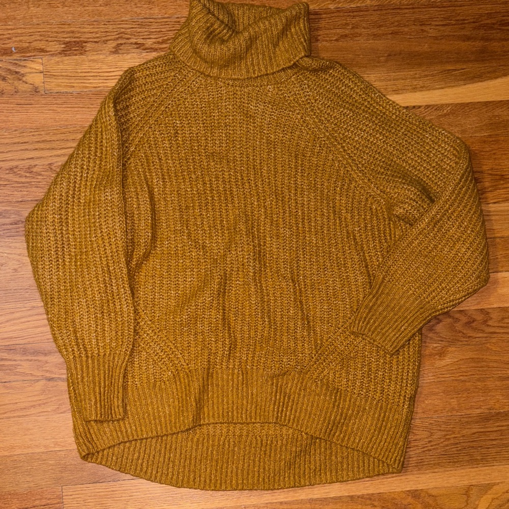 Old Navy Mustard Cowl Neck Sweater